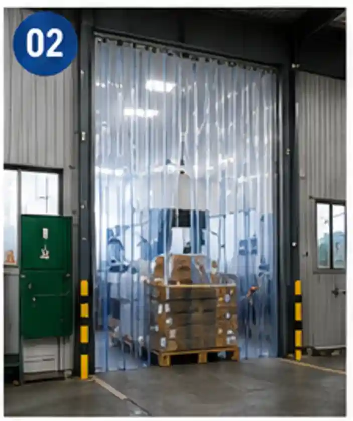 PVC strip curtains maintain stable environmental conditions