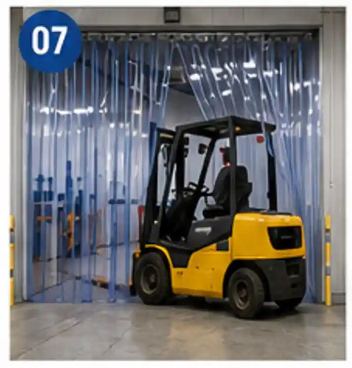 PVC strip curtains support safer movement of vehicles and staff