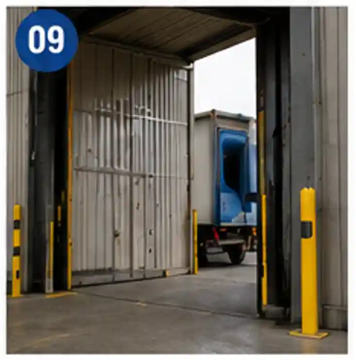 PVC strip curtains for loading dock applications