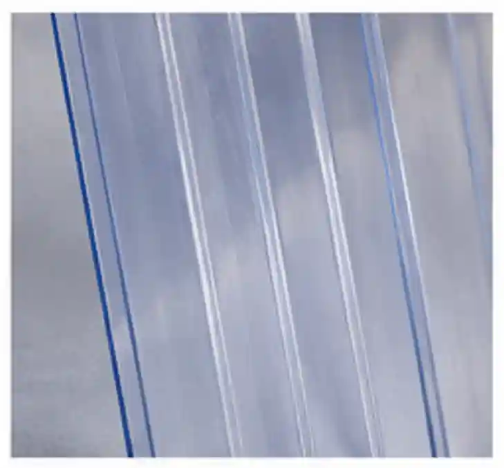 Ribbed PVC strip curtains