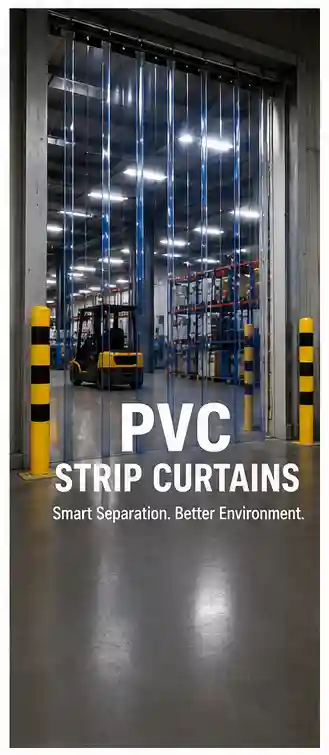 PVC strip curtains for cold storage and warehouses